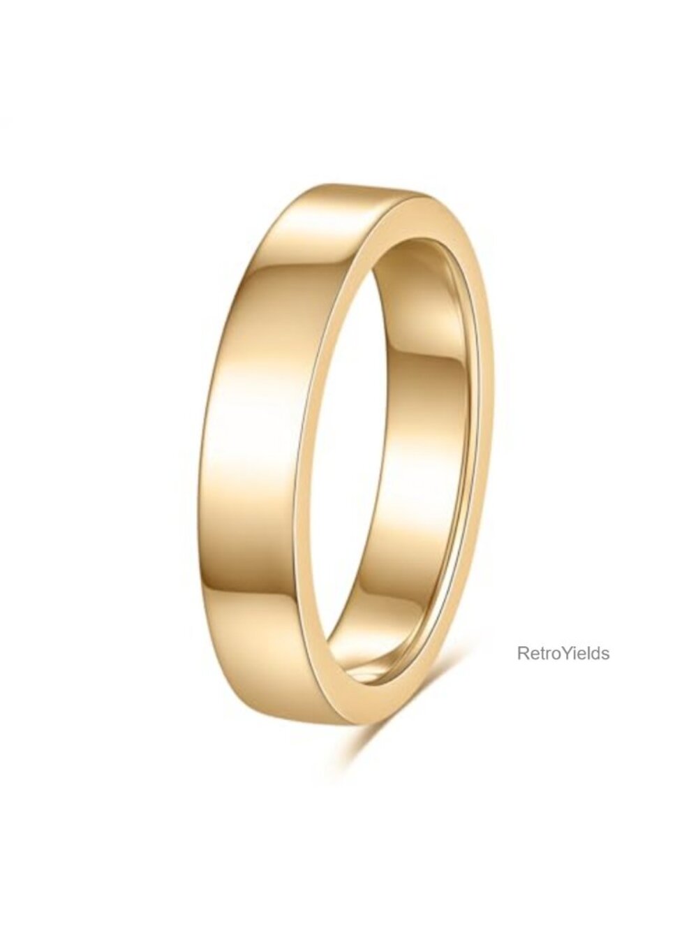 Thin Titanium Wedding Band Stackable Ring for Men Women